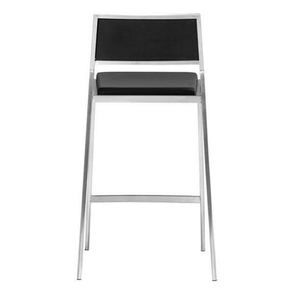 18" X 20" X 36" 2 Pcs Black Leatherette Counter Chair
