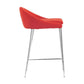 18" X 18" X 30.3" 2 Pcs Tangerine Polyblend Counter Chair