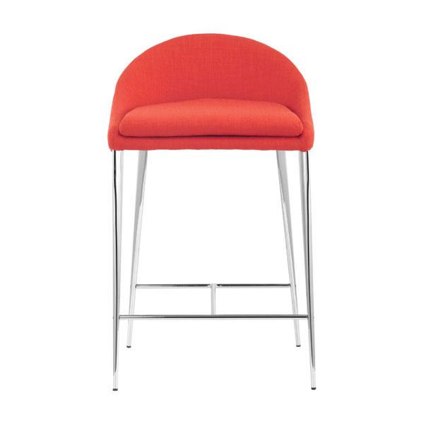 18" X 18" X 30.3" 2 Pcs Tangerine Polyblend Counter Chair