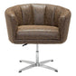 35.4" X 33.5" X 31.5" Leatherette Occasional Chair Coffee