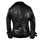 Sylvia Black Shearling Fur Leather Jacket