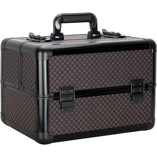 Diamond 4 Extendable Trays Professional Cosmetic Makeup Case with