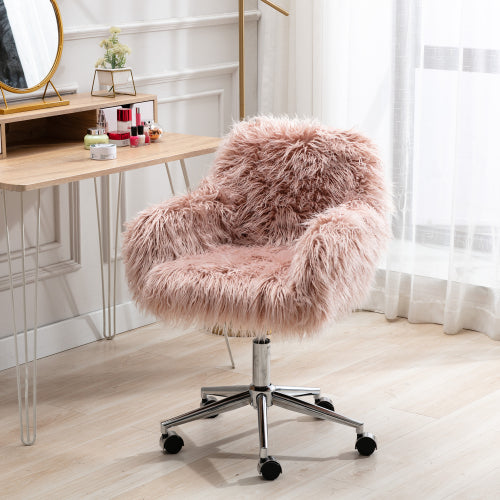 Modern Fluffy Vanity Chair